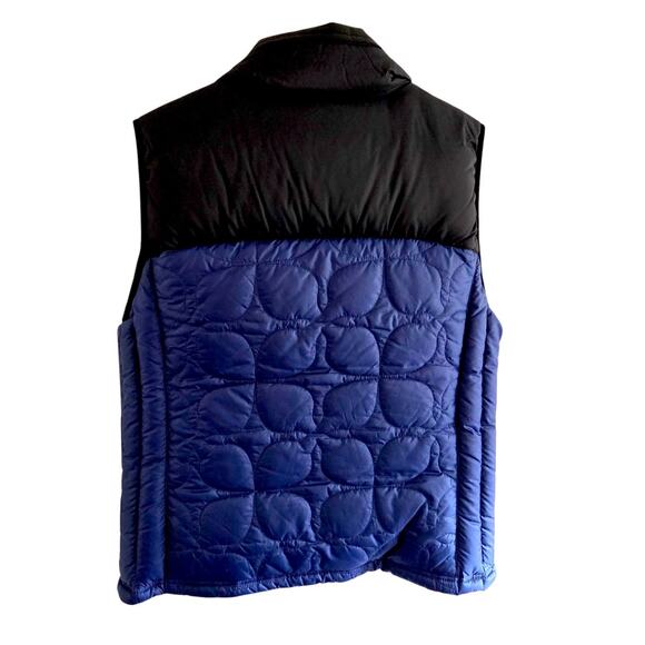 L.L. Bean Women’s Quilted Down Puffer Vest DL 603 – Black/Deep Navy – Size Large - Picture 4 of 7